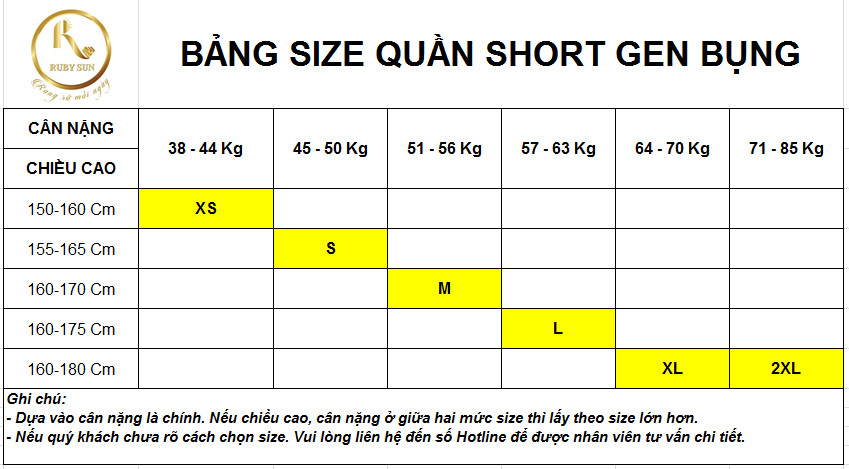 Quần Short Gen bụng RQS 02