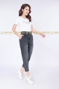 Quần Jeans Baggy Màu Chì