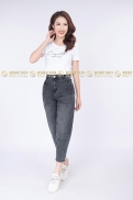 Quần Jeans Baggy Màu Chì