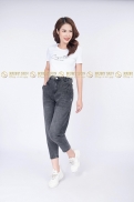 Quần Jeans Baggy Màu Chì