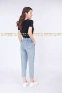 Quần Jeans Baggy Màu Xanh Sáng