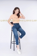 Quần Jeans Baggy Màu Xanh Sáng